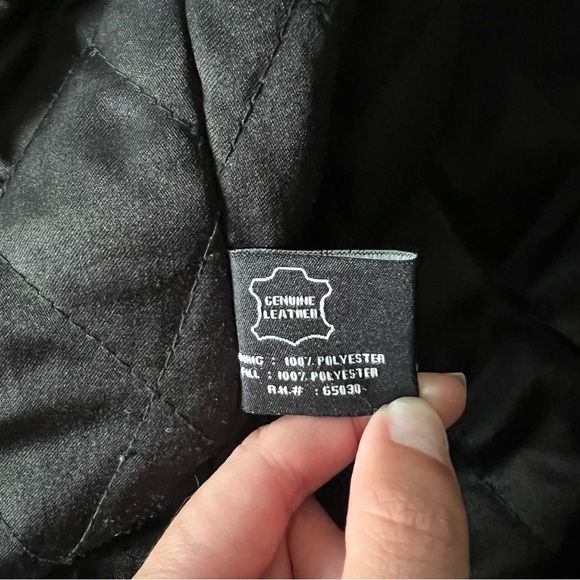 FINAL SALE Vintage Genuine Leather Black Jacket - Picture 12 of 16
